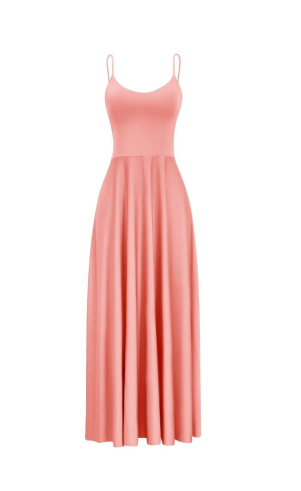 VESTIDO LARGO ANA PALO DE ROSA