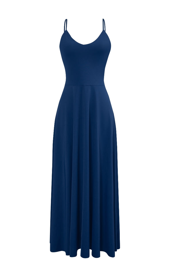 VESTIDO LARGO ANA AZUL