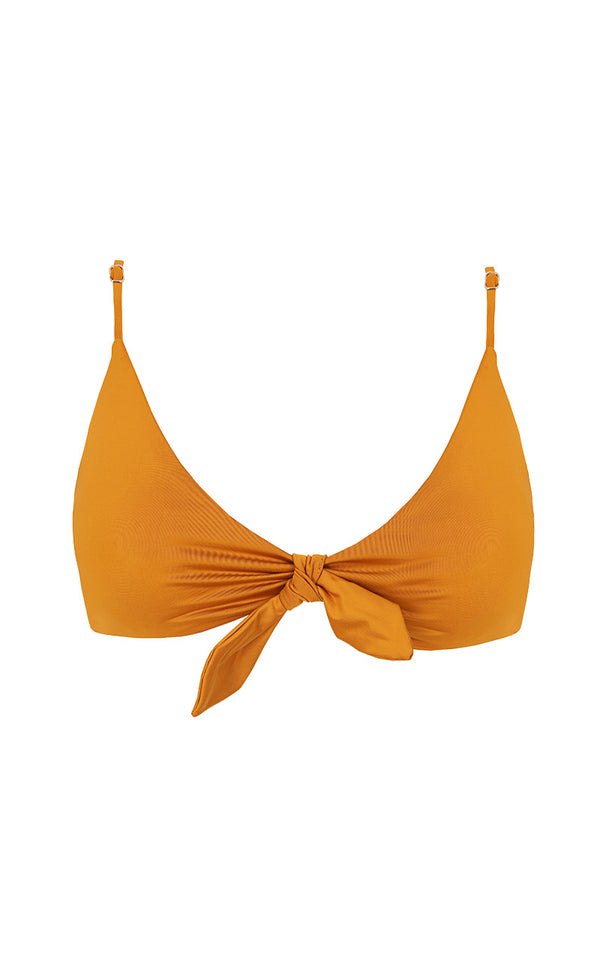 TOP BIKINI HALTER MOSTAZA