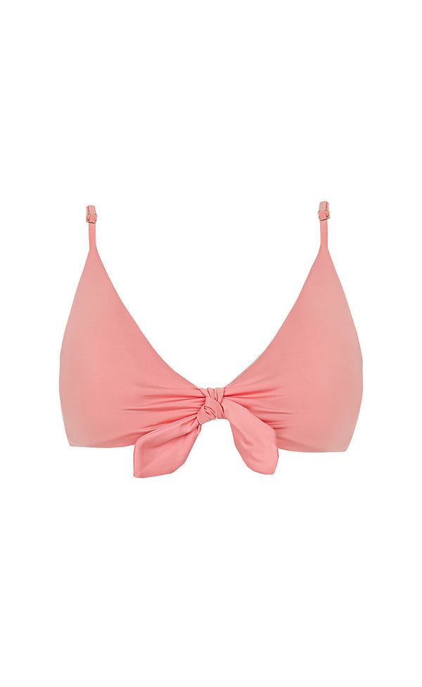 TOP BIKINI HALTER SALMON